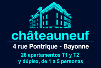 Châteauneuf, 4 rue Pontrique, Bayonne, 26 appartements T1 et T2 et duplex, de 1 à 5 personnes